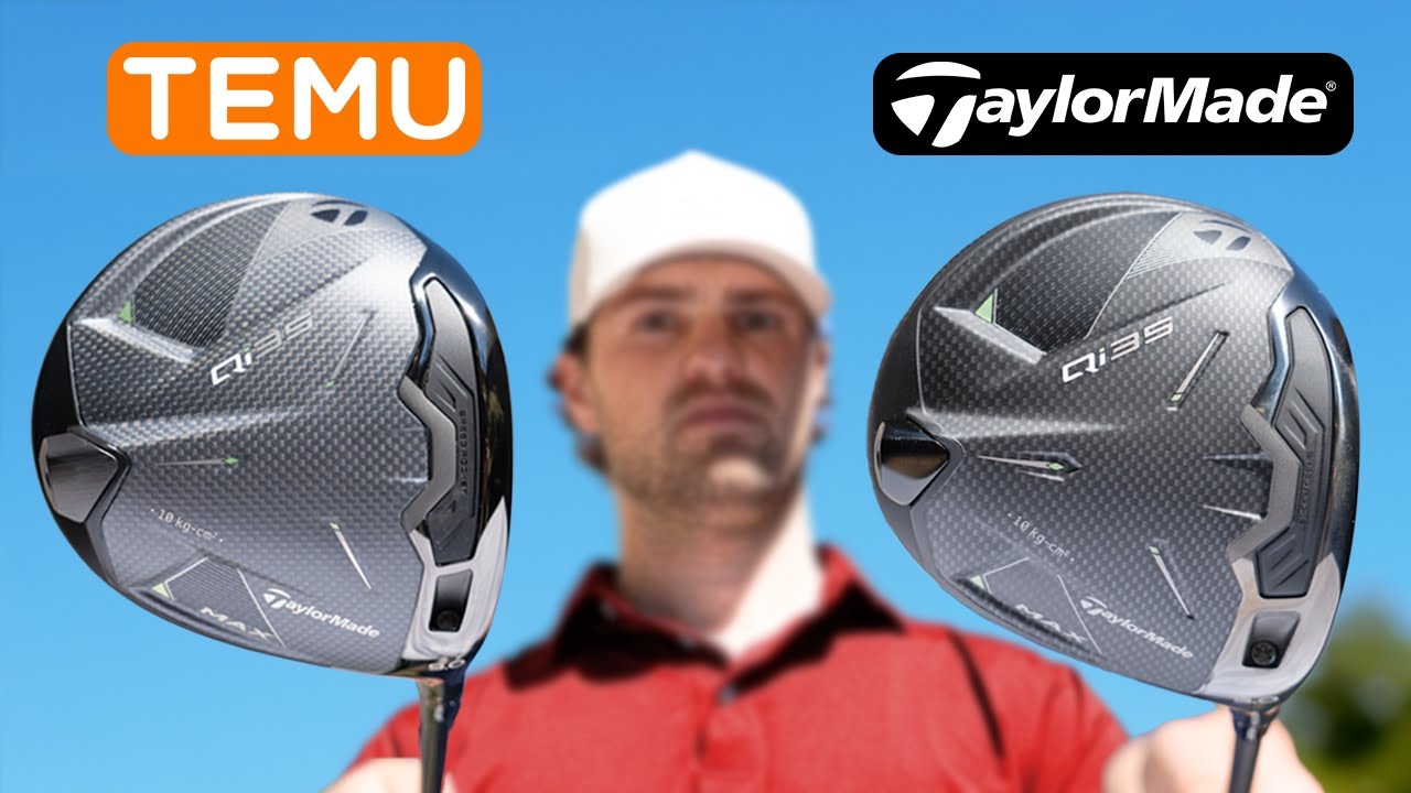 YouTube post by @JoshMayerGolf for Takomo Golf. Caption reads: I Tested Fake Golf Products.