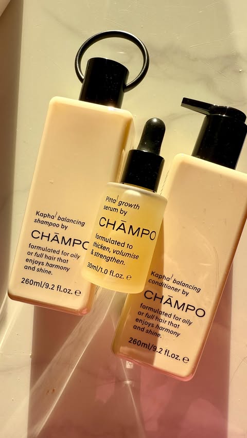 Instagram post by @lifewithtwo_chloex for Chāmpo Haircare. Caption reads: Switching up my hair routine with @champohaircare....