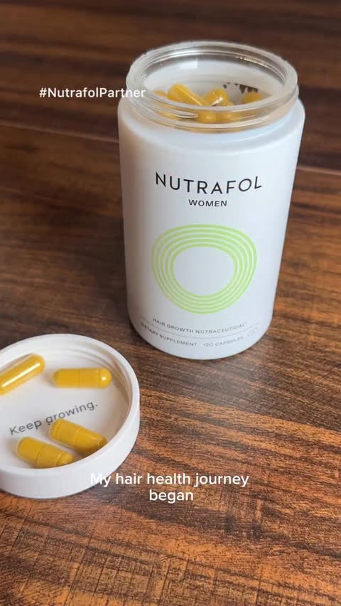 Instagram post by @joyjah for Nutrafol. Caption reads: [...] also about what I put into my body.....