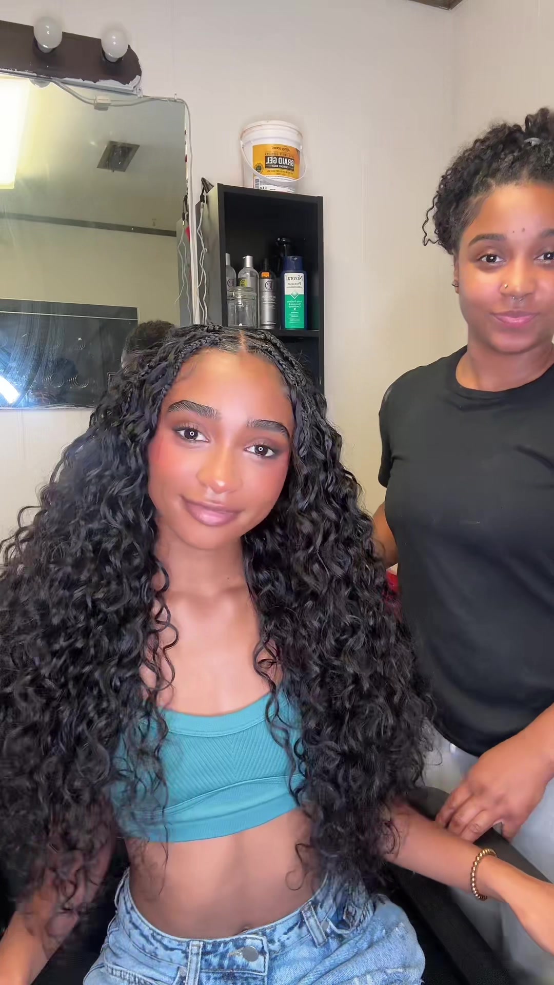TikTok post by @mizani_thequeen for Mscoco Hair. Caption reads: [...] #DealsForYouDays #Crochethair @Mscoco Hair.