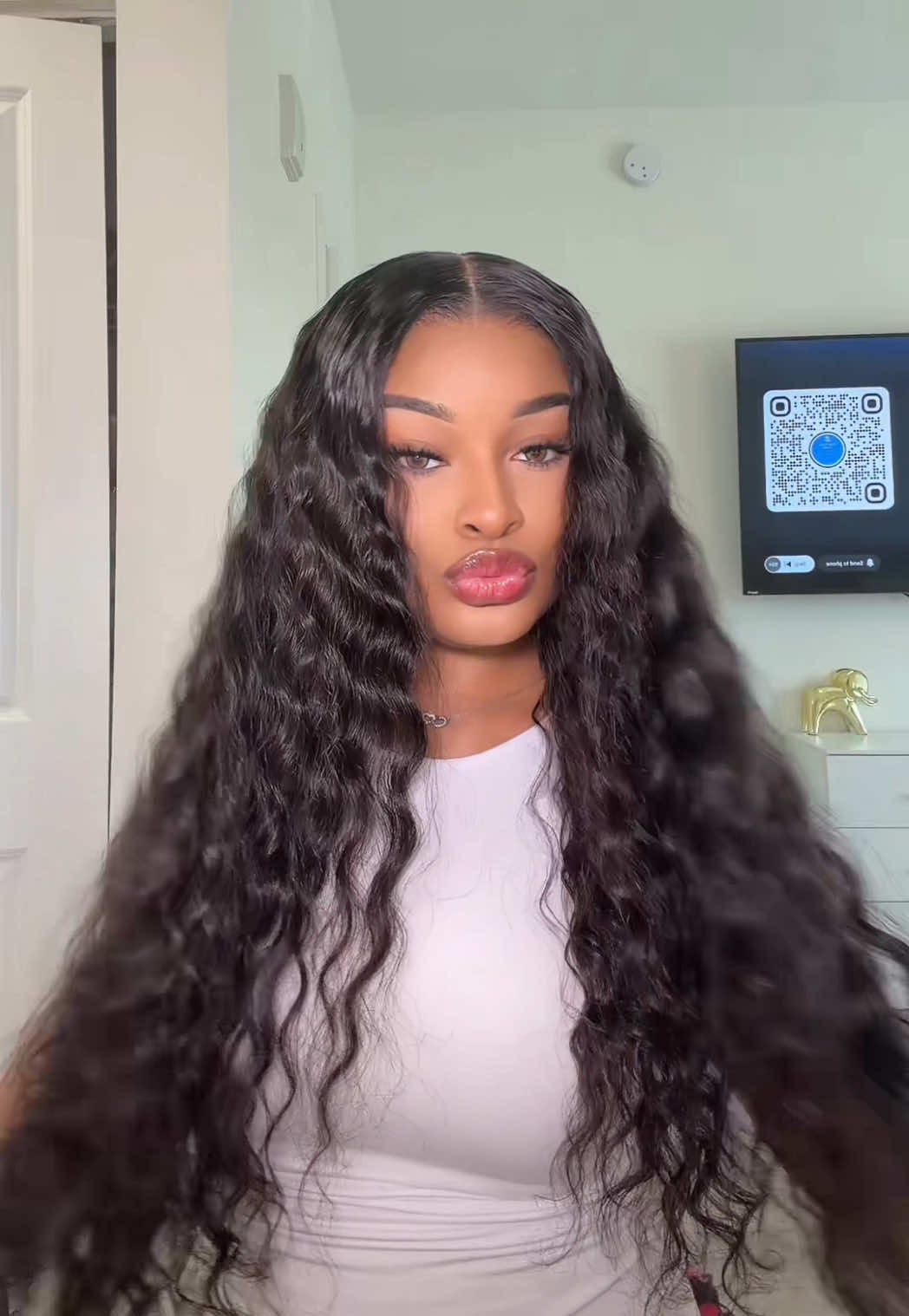 TikTok post by @misskvycee for Megalook. Caption reads: @Megalookhair @Megalookhair Shop bohemian curl to....