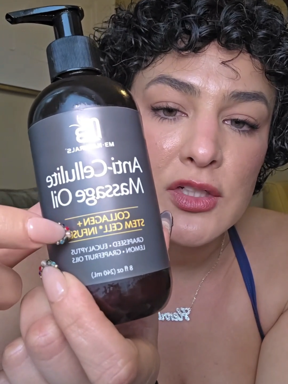 TikTok post by @og_makeupartistry for M3 Naturals. Caption reads: @M3 Naturals #anticellulitemassage #firming [...].