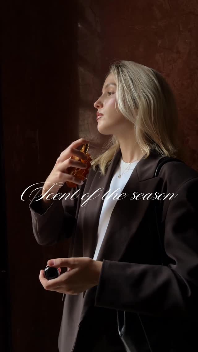 Instagram post by @aestheticsandskin for NINA RICCI. Caption reads: Autumn favorites with @ninaricci 🖤🍁 

#Parfume....