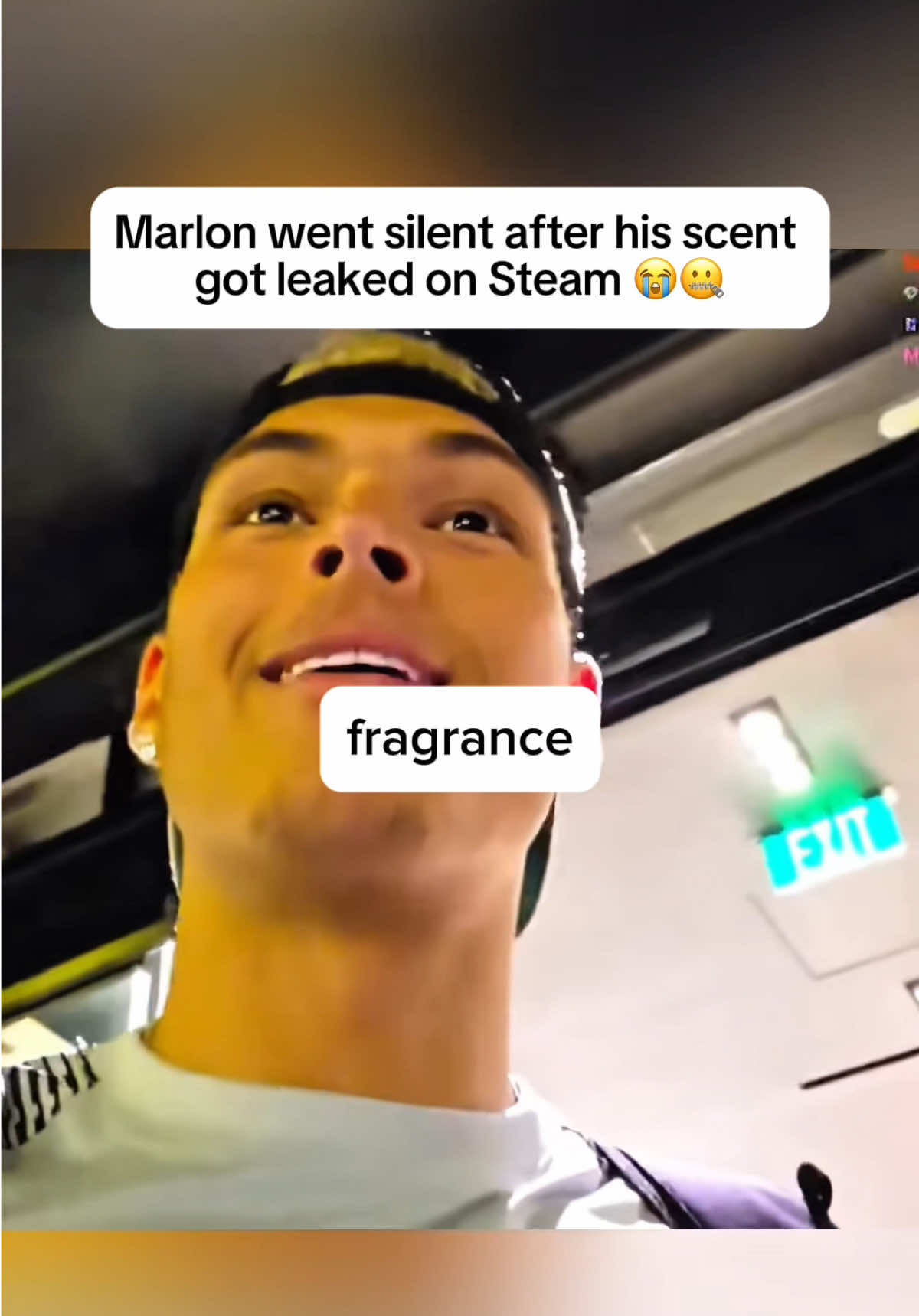 TikTok post by @zfdailyfinds for Liquid London. Caption reads: Bro literally went silent 🤐 #marlon #liquidlondon....