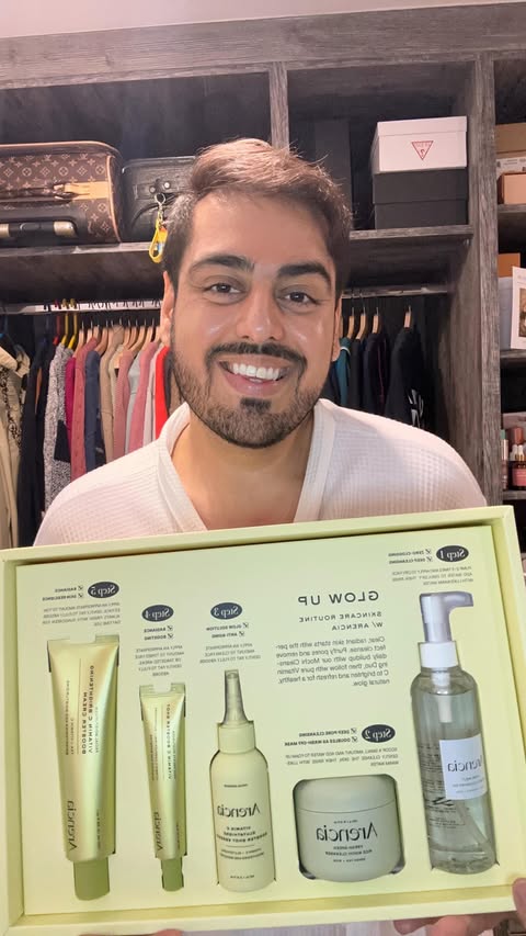 Instagram post by @dilbaghgill for MOIDA K-Beauty. Caption reads: ✖️ARENCIA really said Get that Glow! 😮‍💨👏🏽....