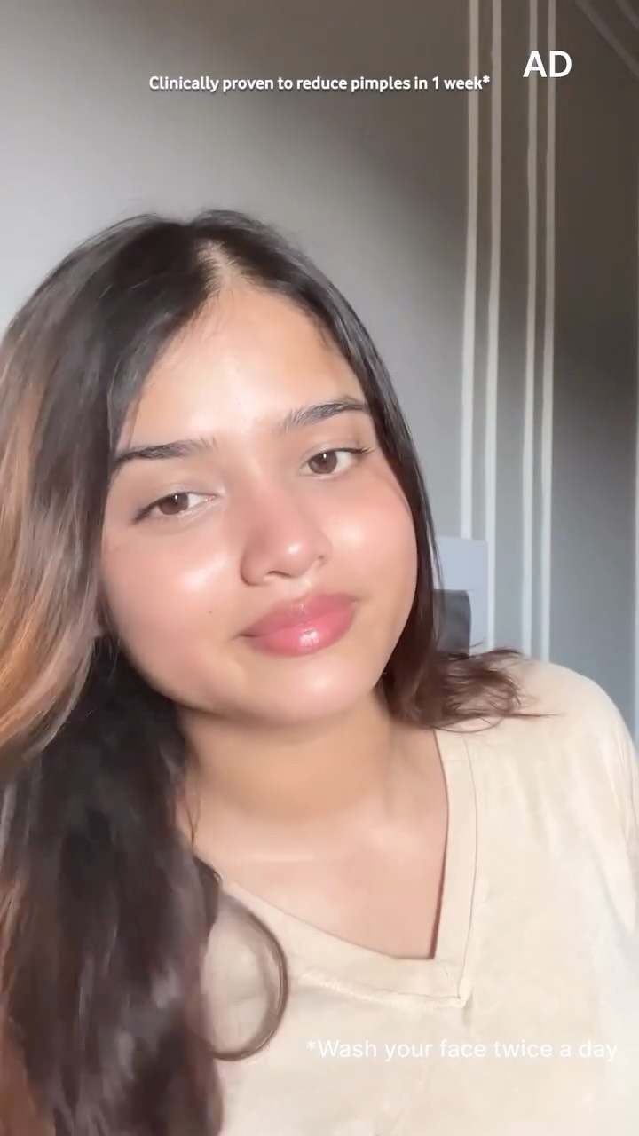 Instagram post by @vaibhavi_bora for Clean & Clear. Caption reads: Some nights are for gossip and giggles, some....