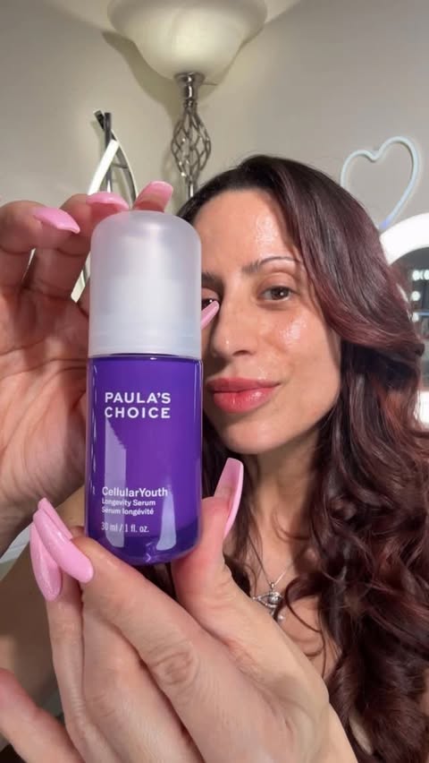 Instagram post by @makeupbysharonjoy for Paulas Choice. Caption reads: Paula’s ChoiceCellularYouth™ Age-Disrupting....