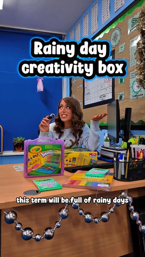 Instagram post by @the_geordie_teacher_ for Crayola. Caption reads: AD | Teachers! Let’s get creative with Crayola....