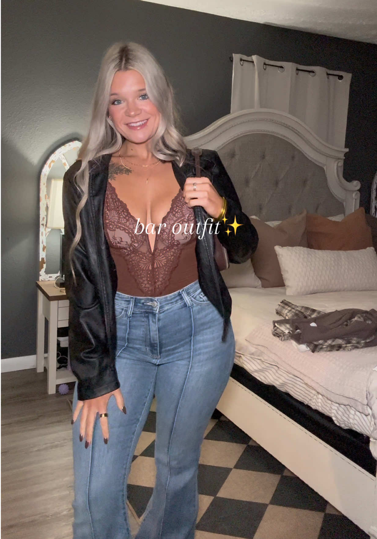 TikTok post by @casiethomas for Popilush. Caption reads: my outfit of the night! @Popilush LLC #popilush....
