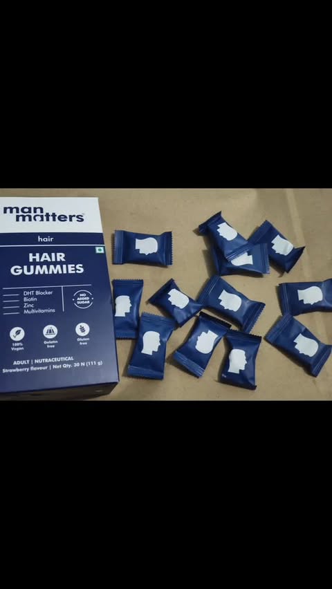 Instagram post by @harshrajpoot464 for Man Matters. Caption reads: #ad #manmatters Comment below for hair product....