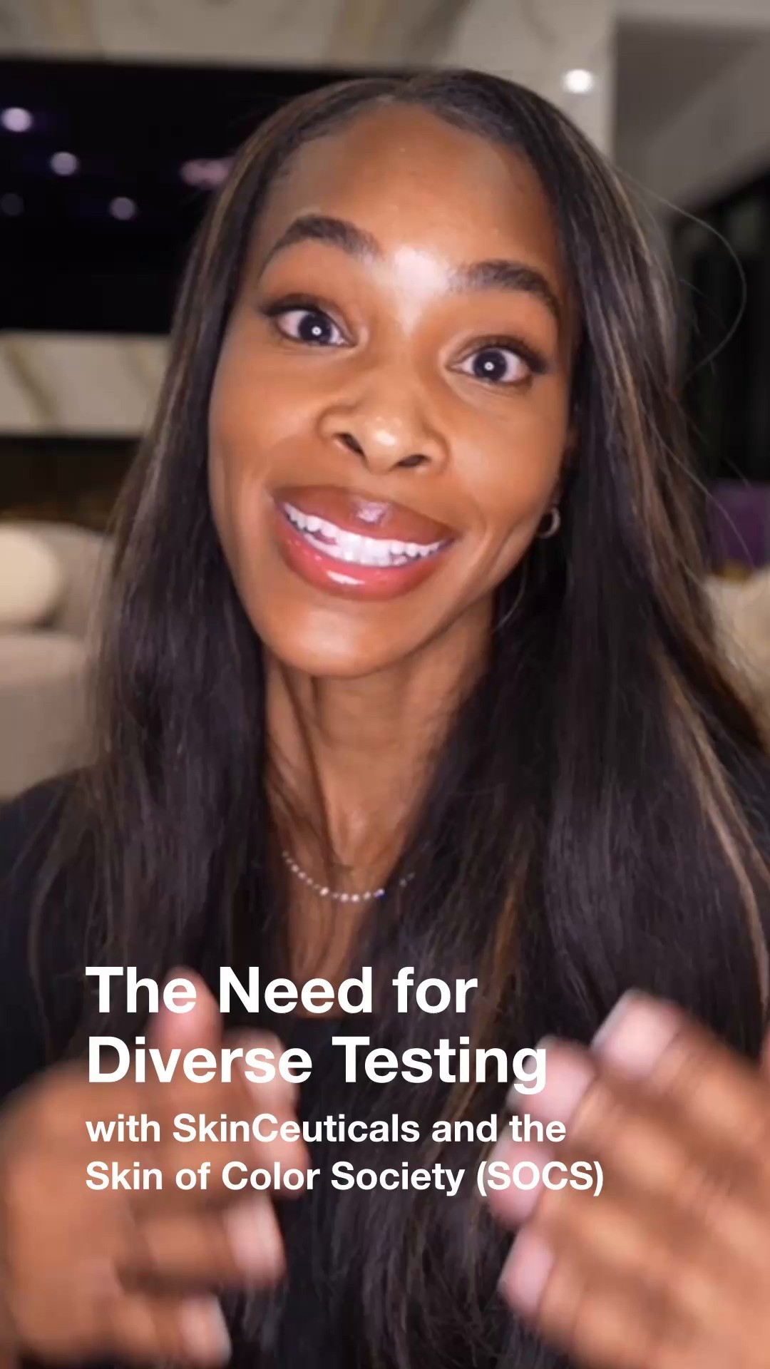 Instagram post by @skinofcolorsociety for SkinCeuticals. Caption reads: At SkinCeuticals, our commitment to effective....