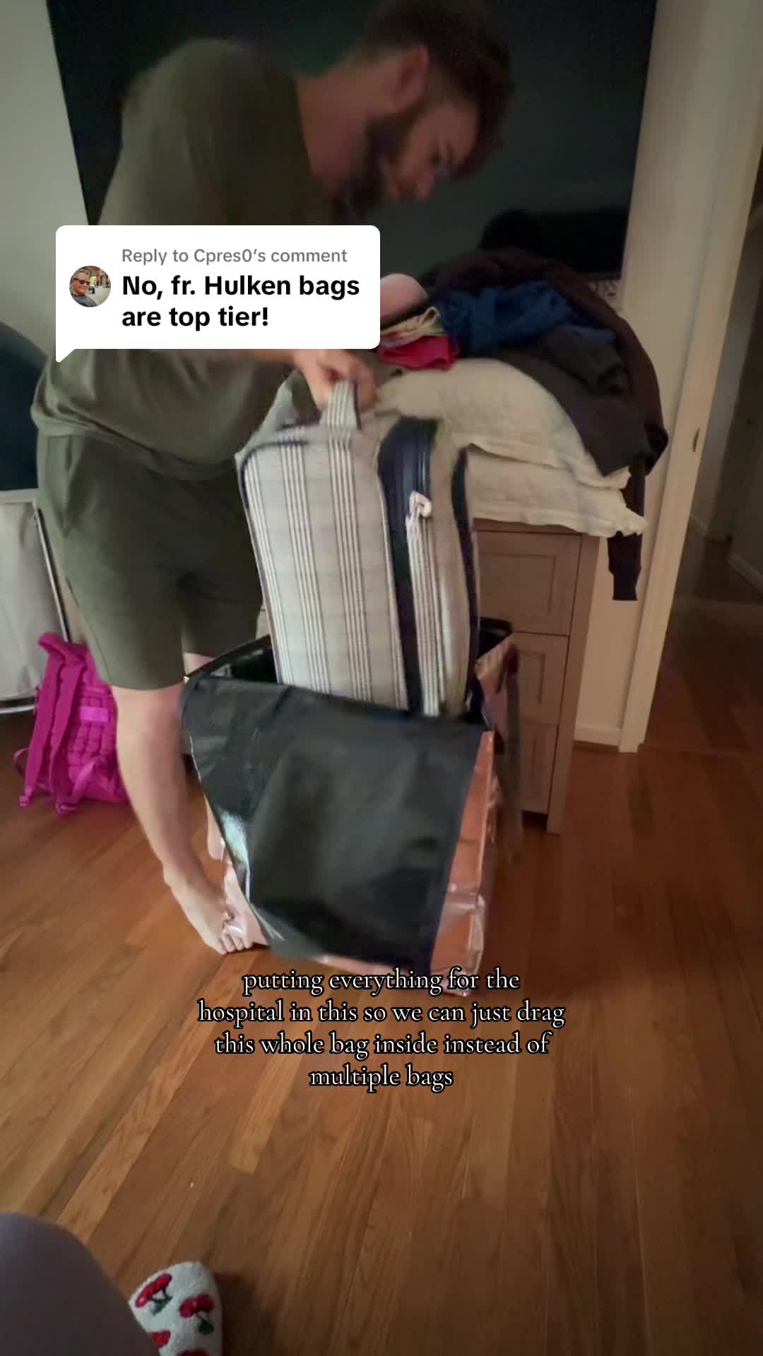 TikTok post by @maddyzaddy for Hulken. Caption reads: Replying to @Cpres0 LOVE my @Hulken #hulken....