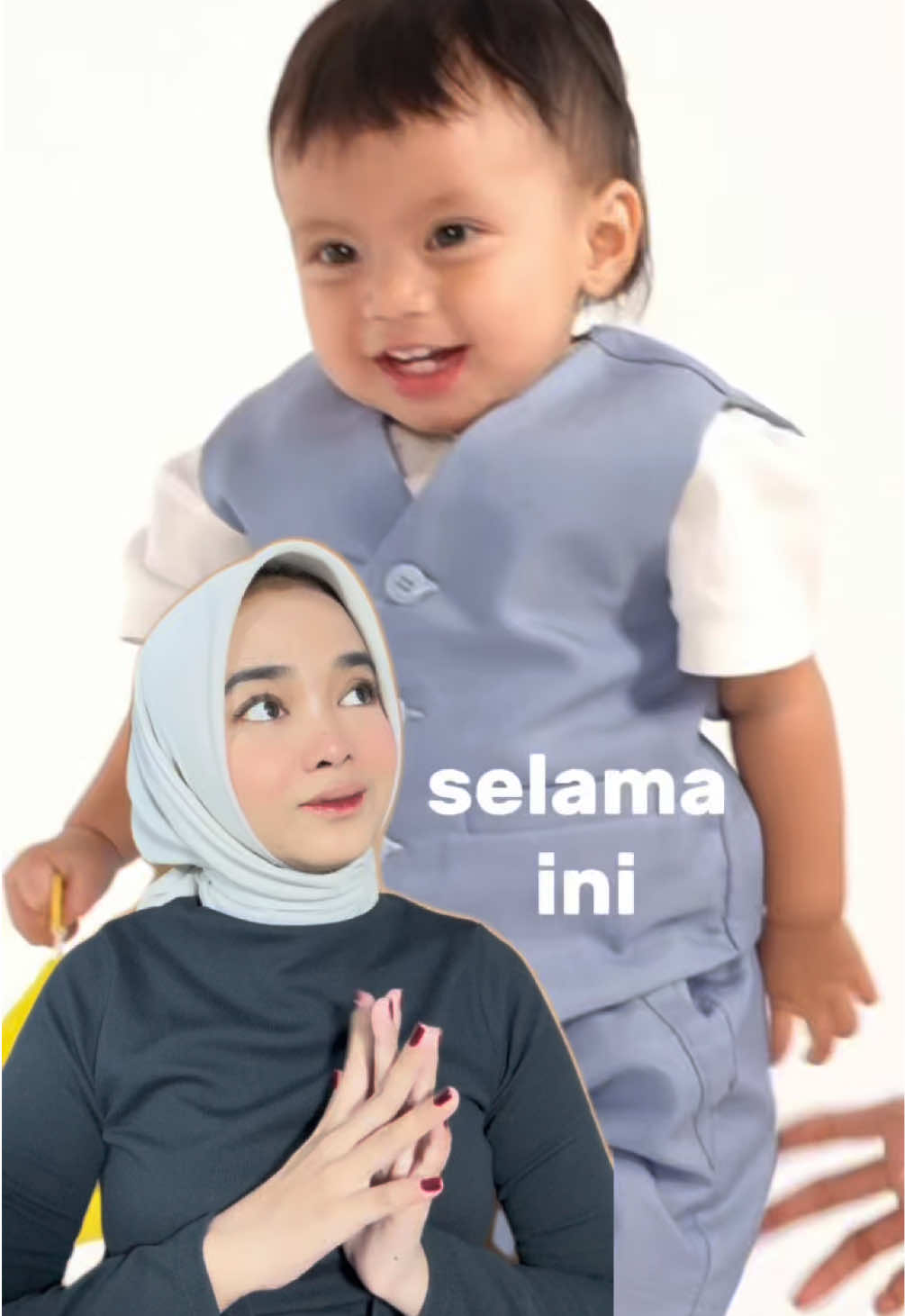 TikTok post by @riskaaaayuni for Johnson’s Baby Indonesia. Caption reads: samaan parfumnya sama Elzhard ternyata xixi, tapi....