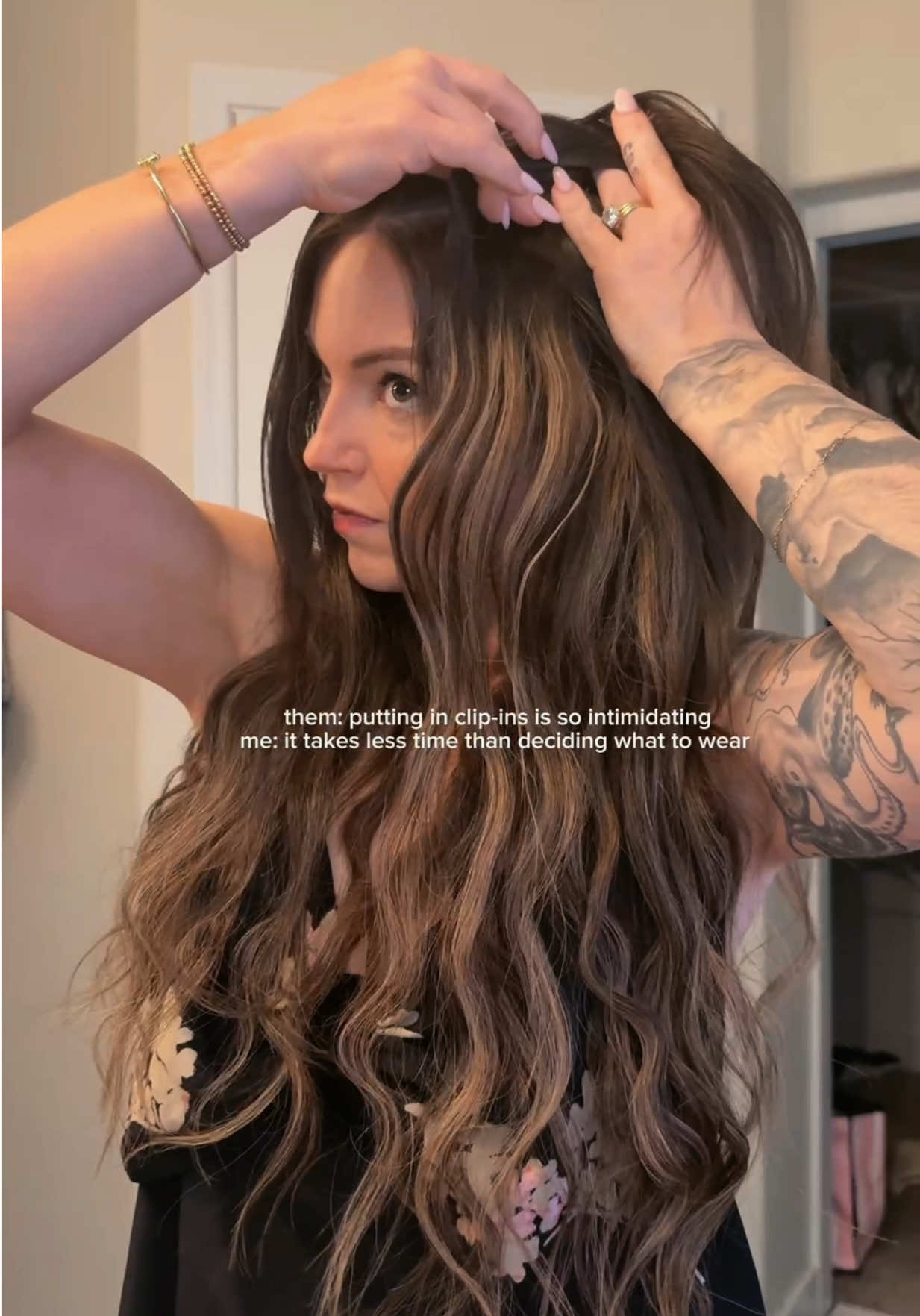 TikTok post by @korrineholland for Full Shine Official. Caption reads: [...] be able to wear these whenever !! @Full....