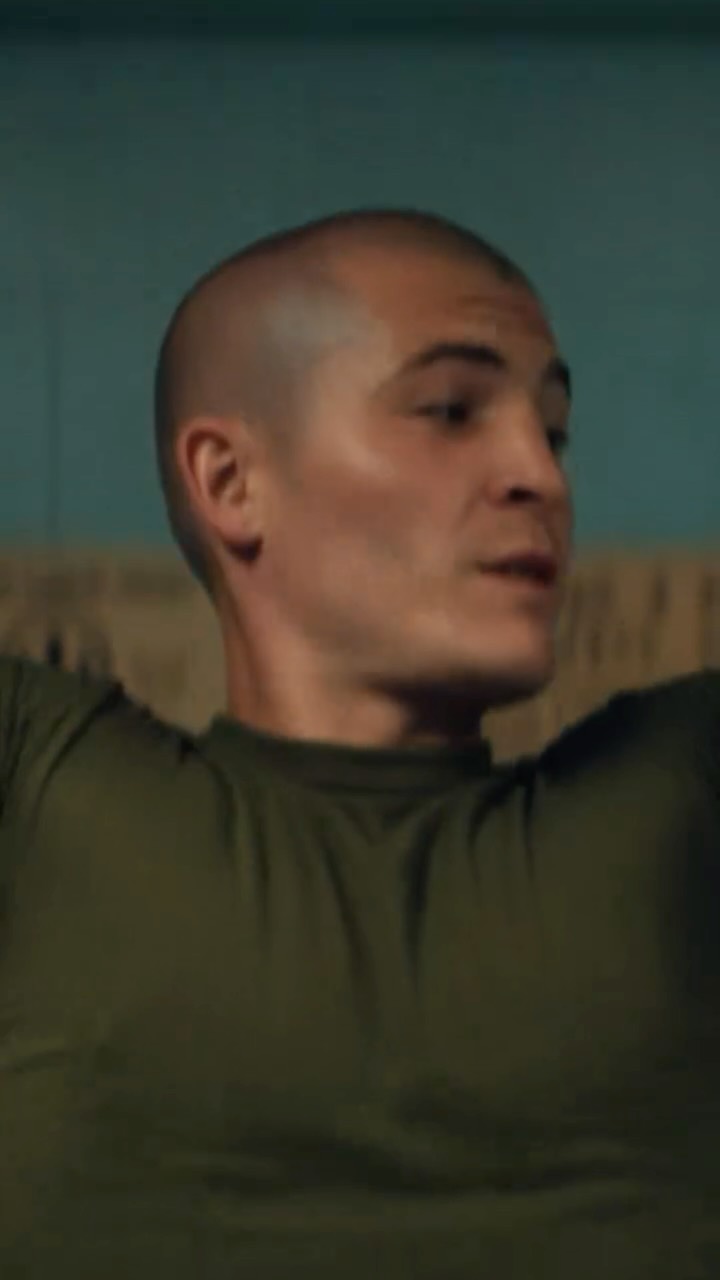 Instagram post by @kieronmoore for Sony Pictures. Caption reads: Well that’s one way to do pull-ups 🪖
#Boots is....