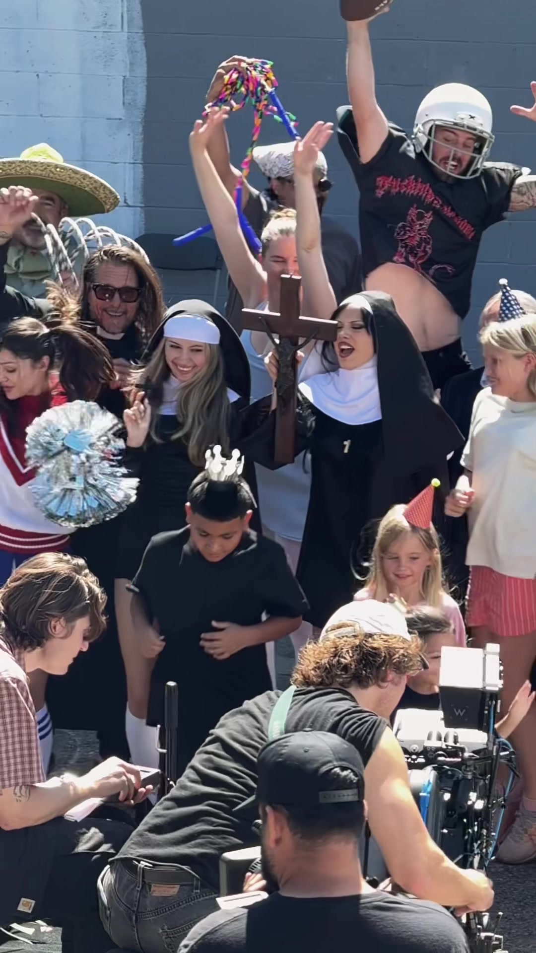 TikTok post by @faworldentertainment for Skullcandy. Caption reads: Behind the Scenes at our shoot with @Skullcandy 🎧....