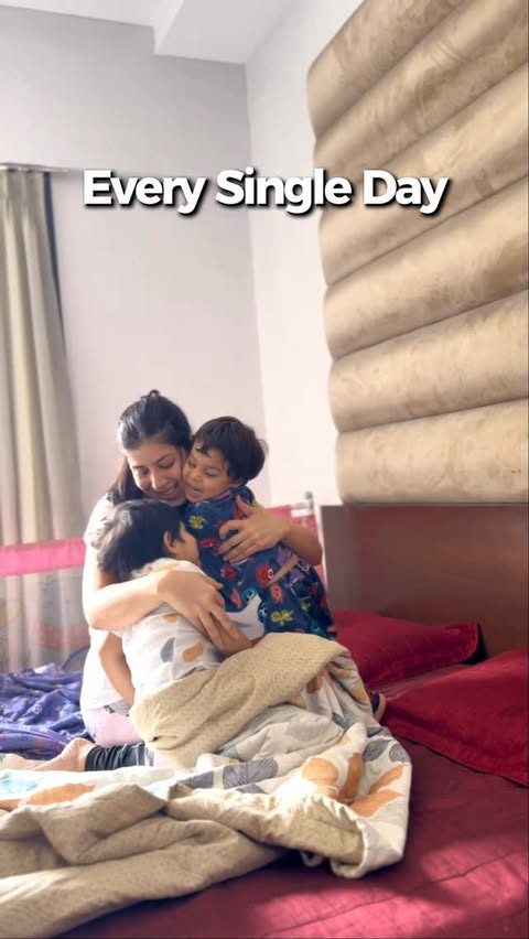 Instagram post by @nivuandvayu for Johnson’s Baby. Caption reads: [...] between the chaos and cuddles,....