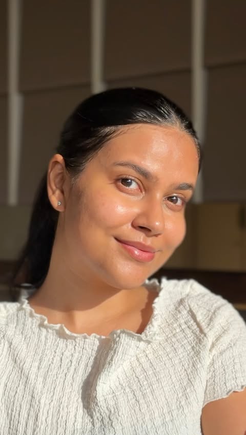 Instagram post by @awesometanvi for Novology. Caption reads: [...] targeted care that respects my skin. ✨....