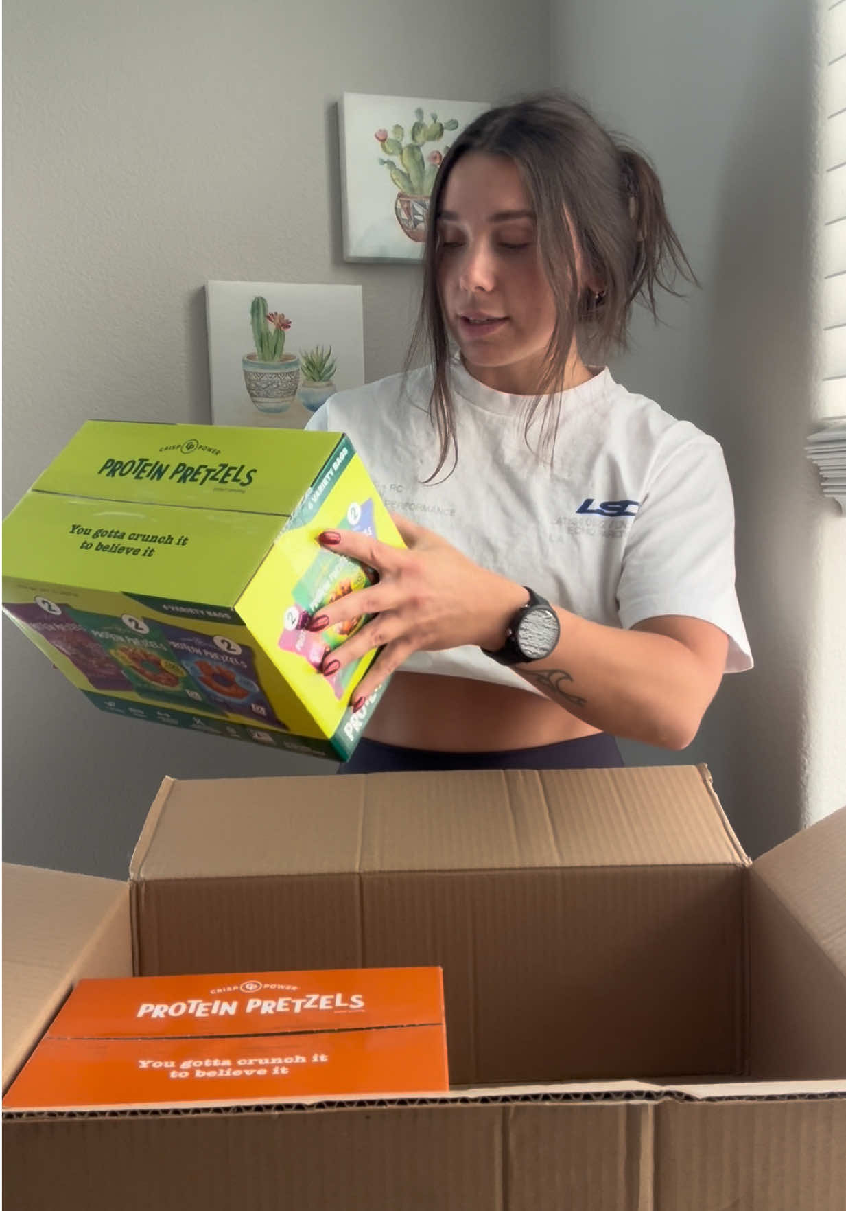 TikTok post by @shapedbysav for Crisp Power. Caption reads: Thank you @Crisp Power for sending me these....