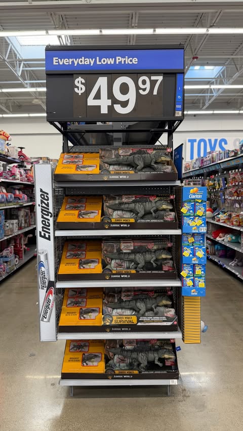 Instagram post by @walmartgems for Jurassic World. Caption reads: [...] you guys, I just spotted the BEST Jurassic....