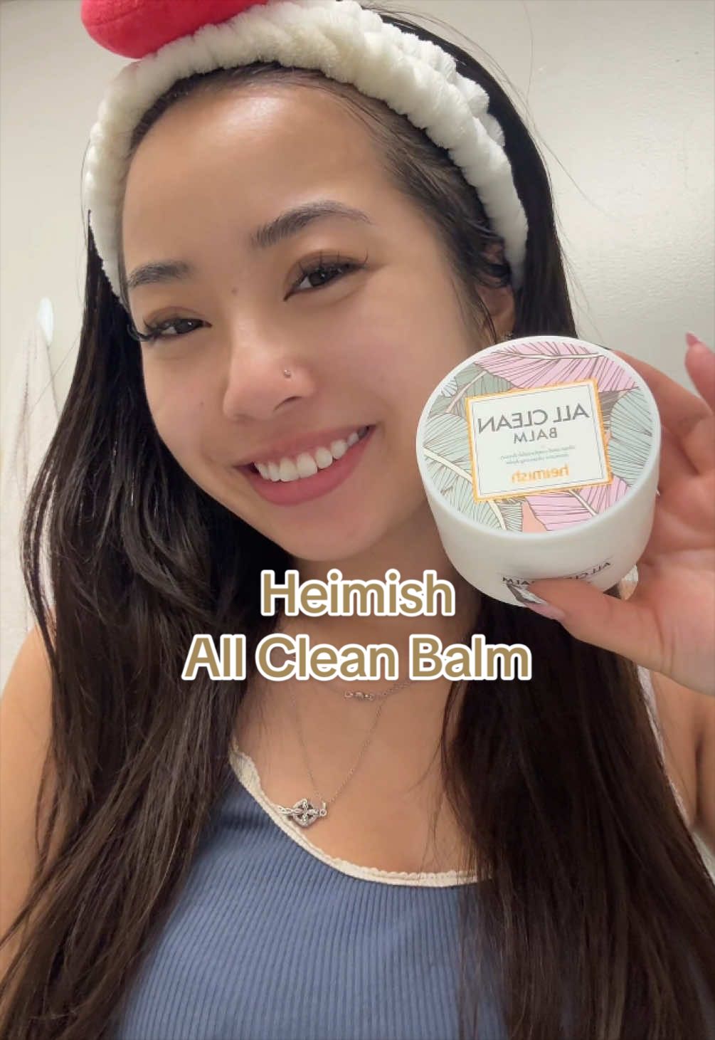 TikTok post by @trucy.phan for Heimish. Caption reads: [...] for removing makeup & blackheads!....