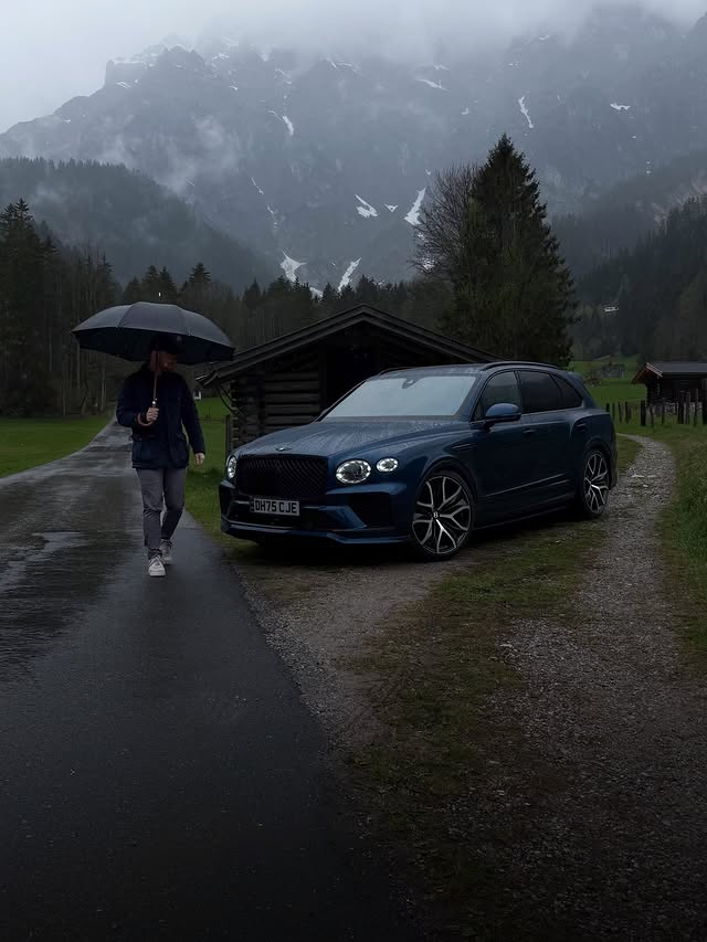 Instagram post by @the.mattbook for Bentley Motors. Caption reads: [Ad] There is something magical about the....