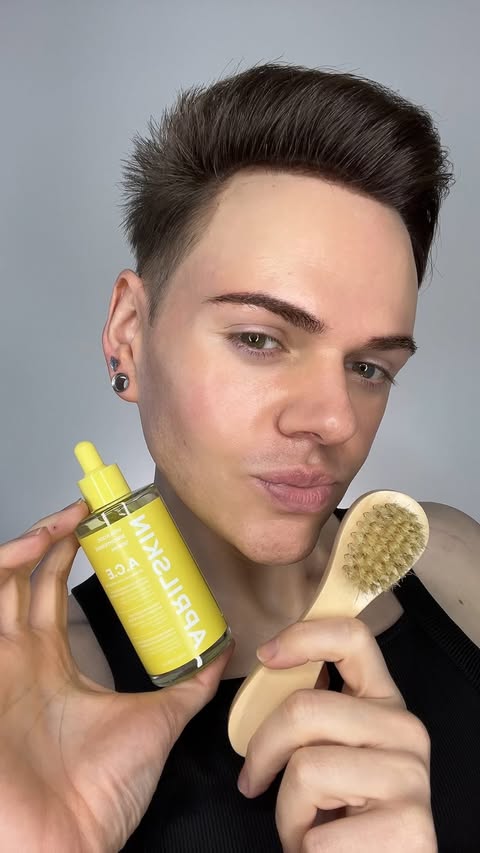 Instagram post by @joshwastjames for APRILSKIN. Caption reads: [...] with sensitive skin and dark spots?....