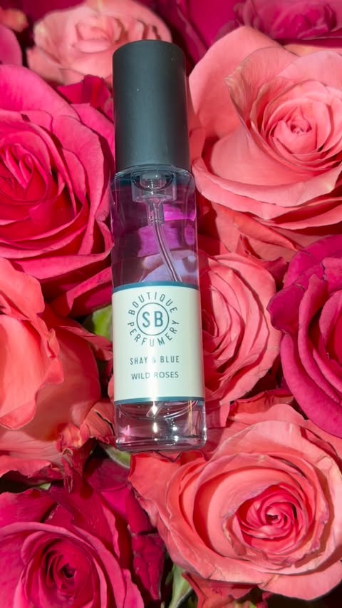 Instagram post by @07julia12 for Shay & Blue. Caption reads: I’ve always been a huge fan of rose fragrances and....