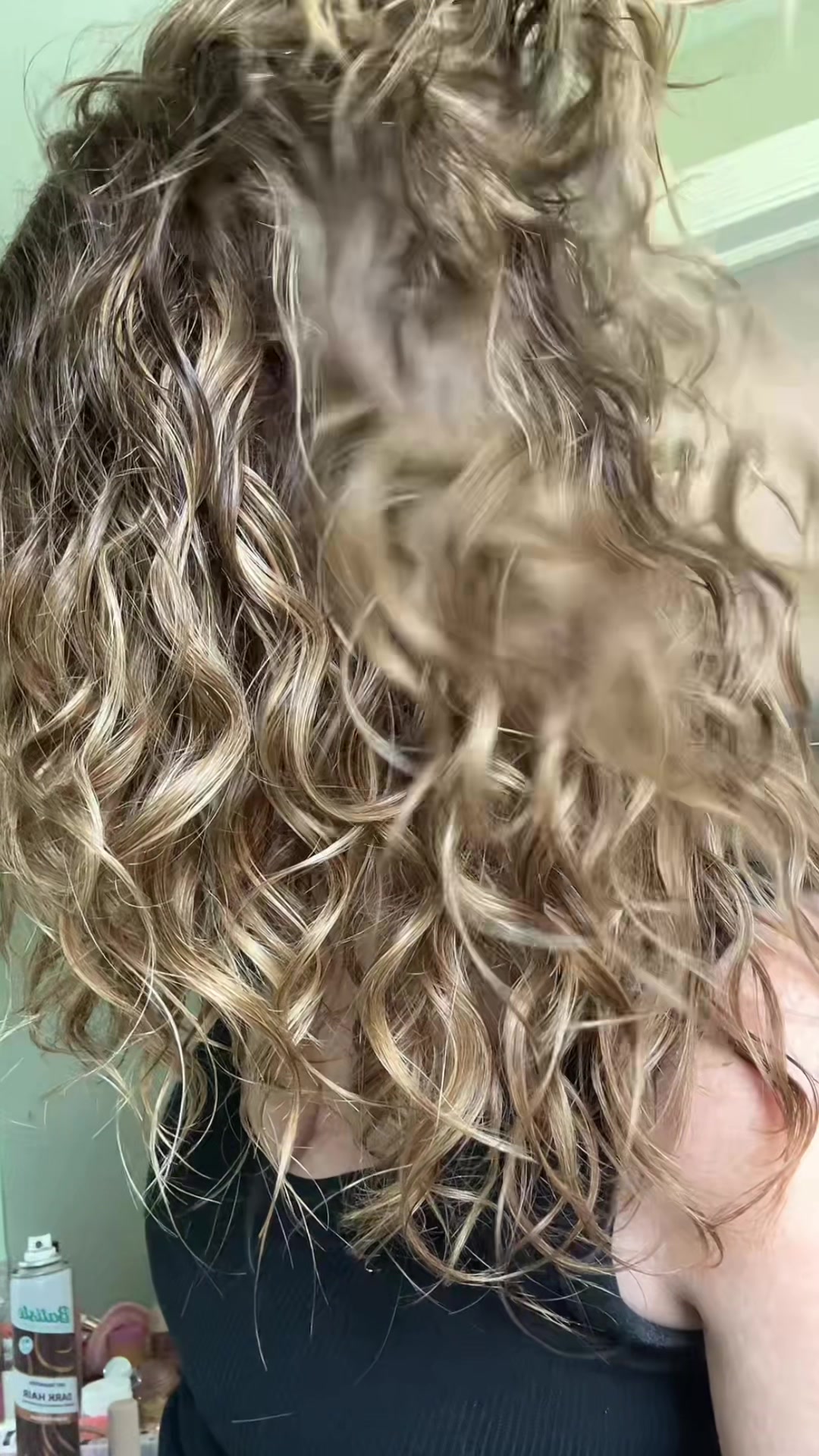 TikTok post by @the_geriatricmillennial for Color Wow Hair. Caption reads: @Color Wow Hair dream coat for wavy/curly/frizzy....