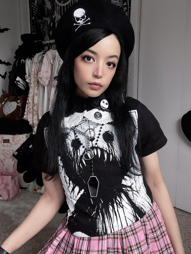 Instagram post by @dinosaurs_are_cool for VampireFreaks. Caption reads: [...] Wearing the Dead Teddy T-Shirt from....