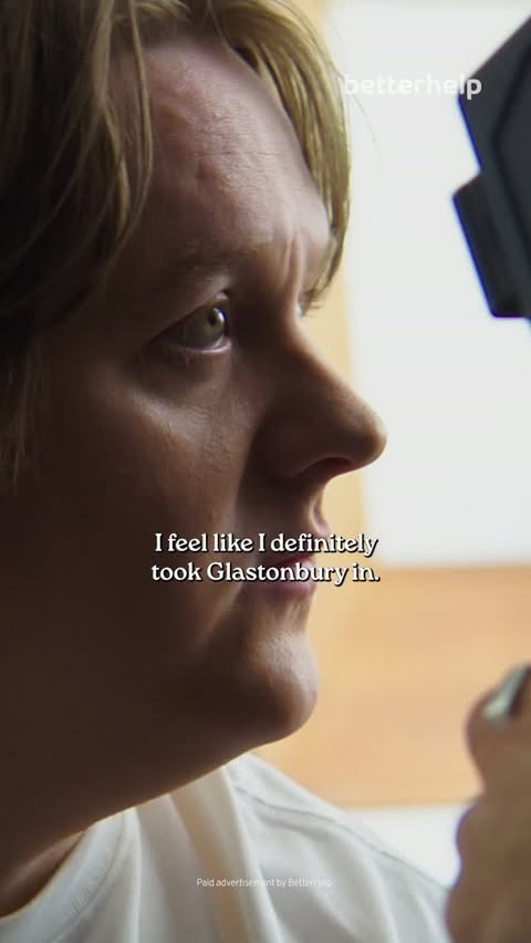 Instagram post by @lewiscapaldi for BetterHelp. Caption reads: [...] you can start your free month with....