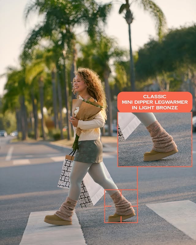 Instagram post by @y0nn.4 for UGG. Caption reads: I am that girl 🫰The @ugg Classic Mini Dipper....