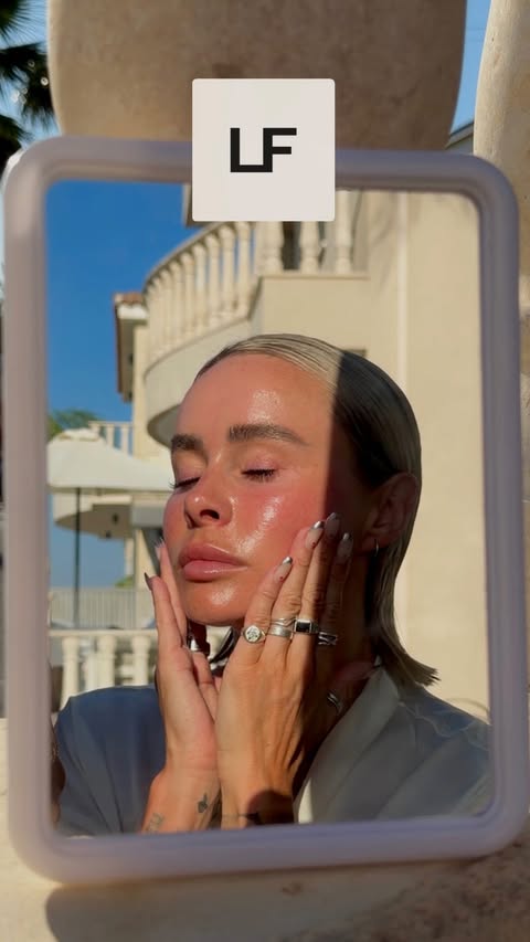 Instagram post by @lmt________ for LOOKFANTASTIC. Caption reads: [...] shopping basket for glowy skin with....