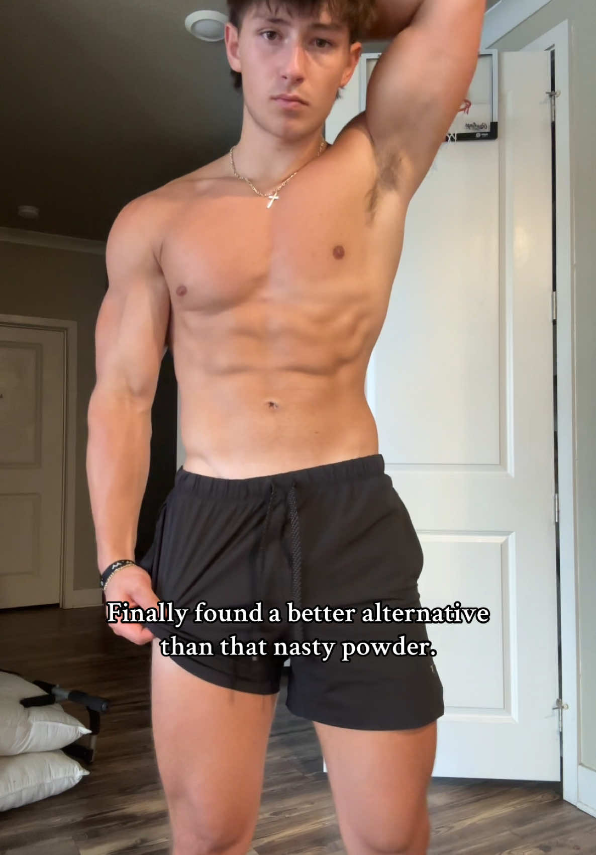 TikTok post by @jacobbowles_ for Beast Bites. Caption reads: [...] #candy #gymtok #workout #muscle @Beast Bites....