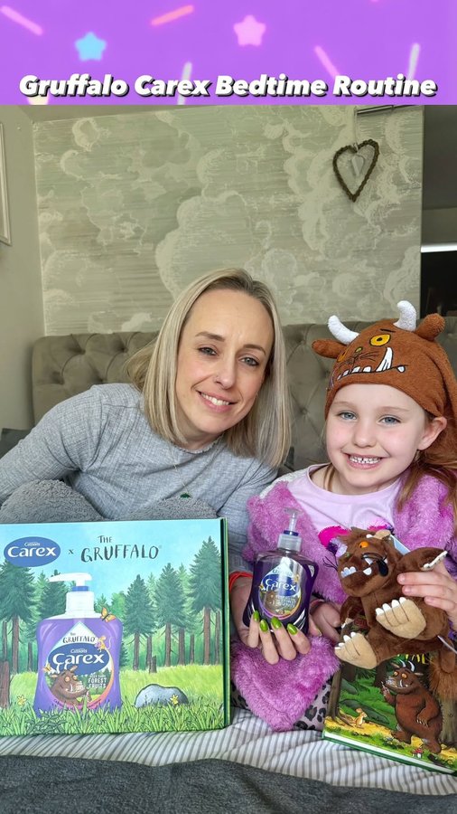 Instagram post by @diary_of_the_dentons for Carex. Caption reads: #ad Join us for Amber’s bedtime!

Amber loves ....