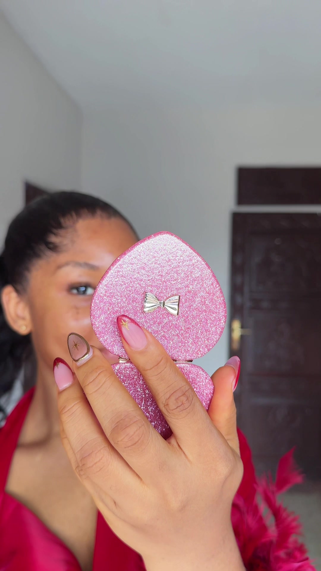 TikTok post by @therealyellowcece for COXIR. Caption reads: [...] oil: @KSECRET GLOBAL  Mask cleanser: @coxir ....