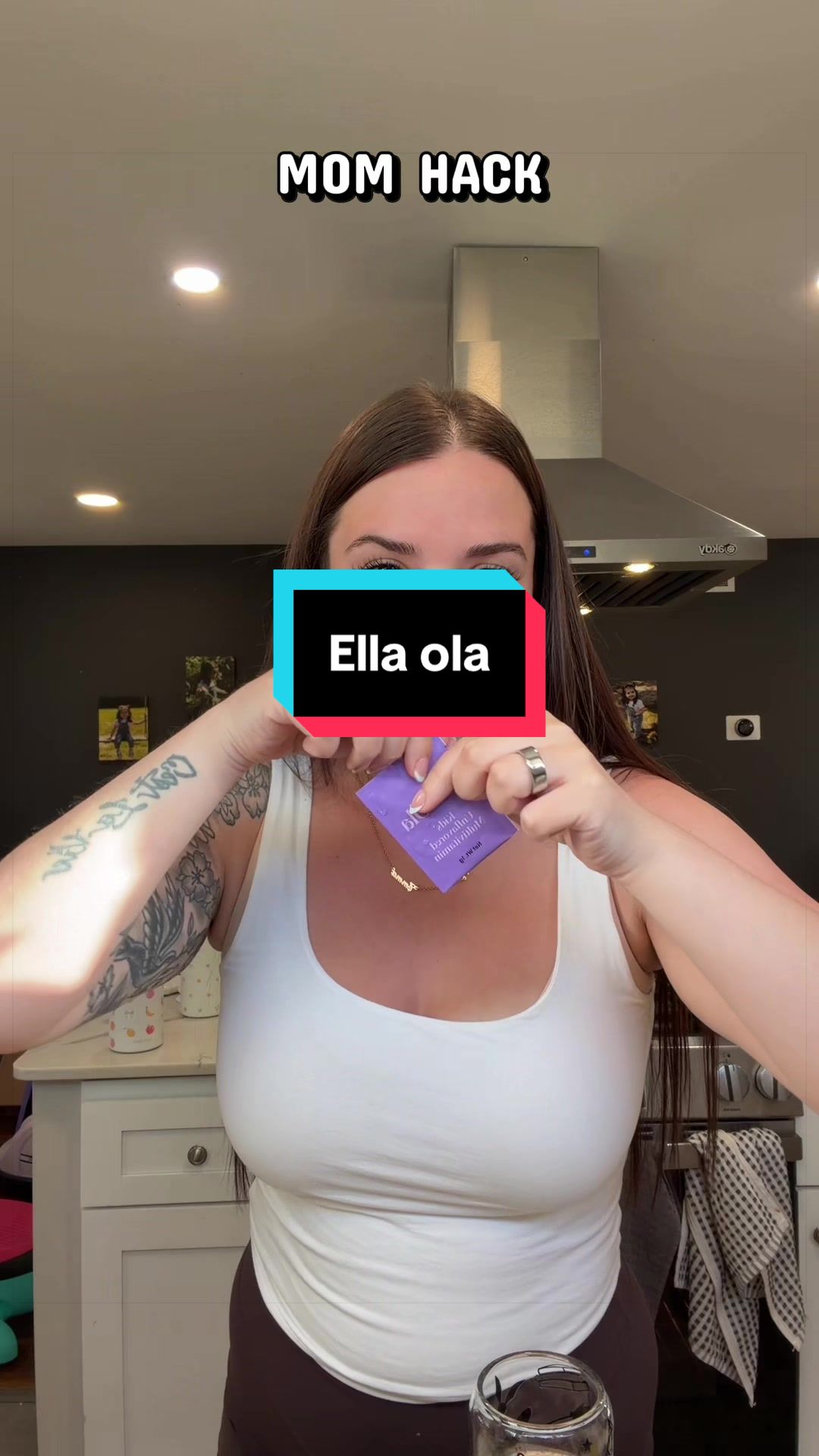 TikTok post by @yesjessdiaries for EllaOla. Caption reads: [...] doesn’t know won’t hurt her right! 😂....