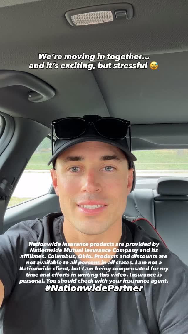 Instagram post by @mitchellbienvenue for Nationwide. Caption reads: #ad Partnering with @nationwide to talk about....