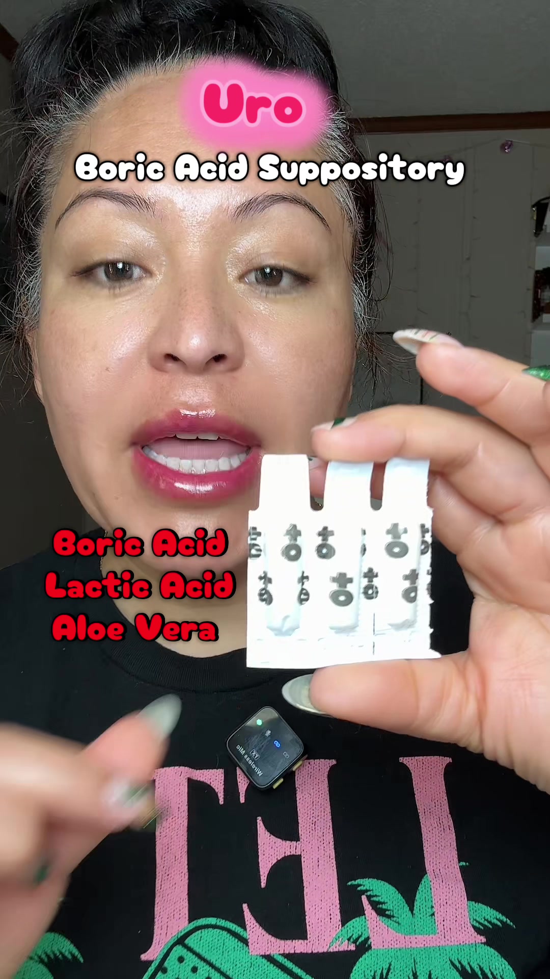 TikTok post by @angelicareyna83 for O Positiv. Caption reads: [...] #personalcareproducts #odorcontrol @O....