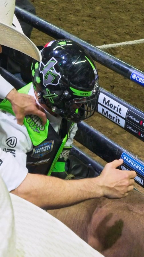 Instagram post by @austin_gamblers for Rock and Roll Denim. Caption reads: [...] next 8 seconds 😤 when riding in....