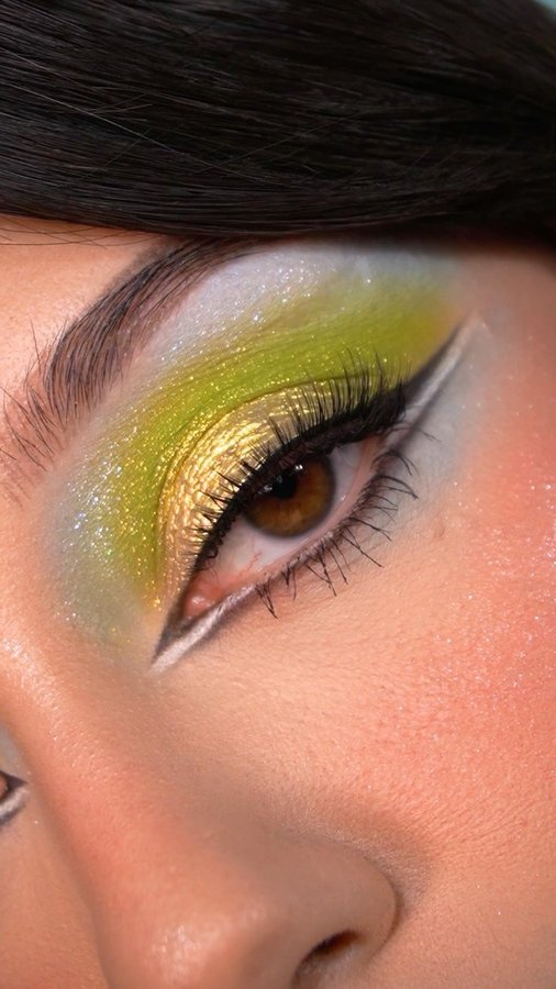 Instagram post by @shealeev for Profusion Cosmetics. Caption reads: ‘Tis the season to sparkle! ❄️✨ I created this....