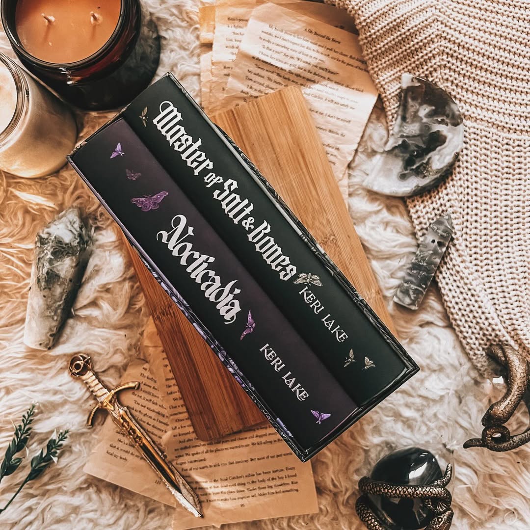 Instagram post by @acourtofspicybooks for Fae Crate. Caption reads: [...] these two by @kerilake and my gorgeous....