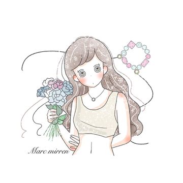Instagram post by @tacomaruchandayo for Marc Mirren. Caption reads: .
くすみカラーにハマってまして…
イラストに取り入れたいので
皆さんのおすすめの髪色とか、
ファッ....