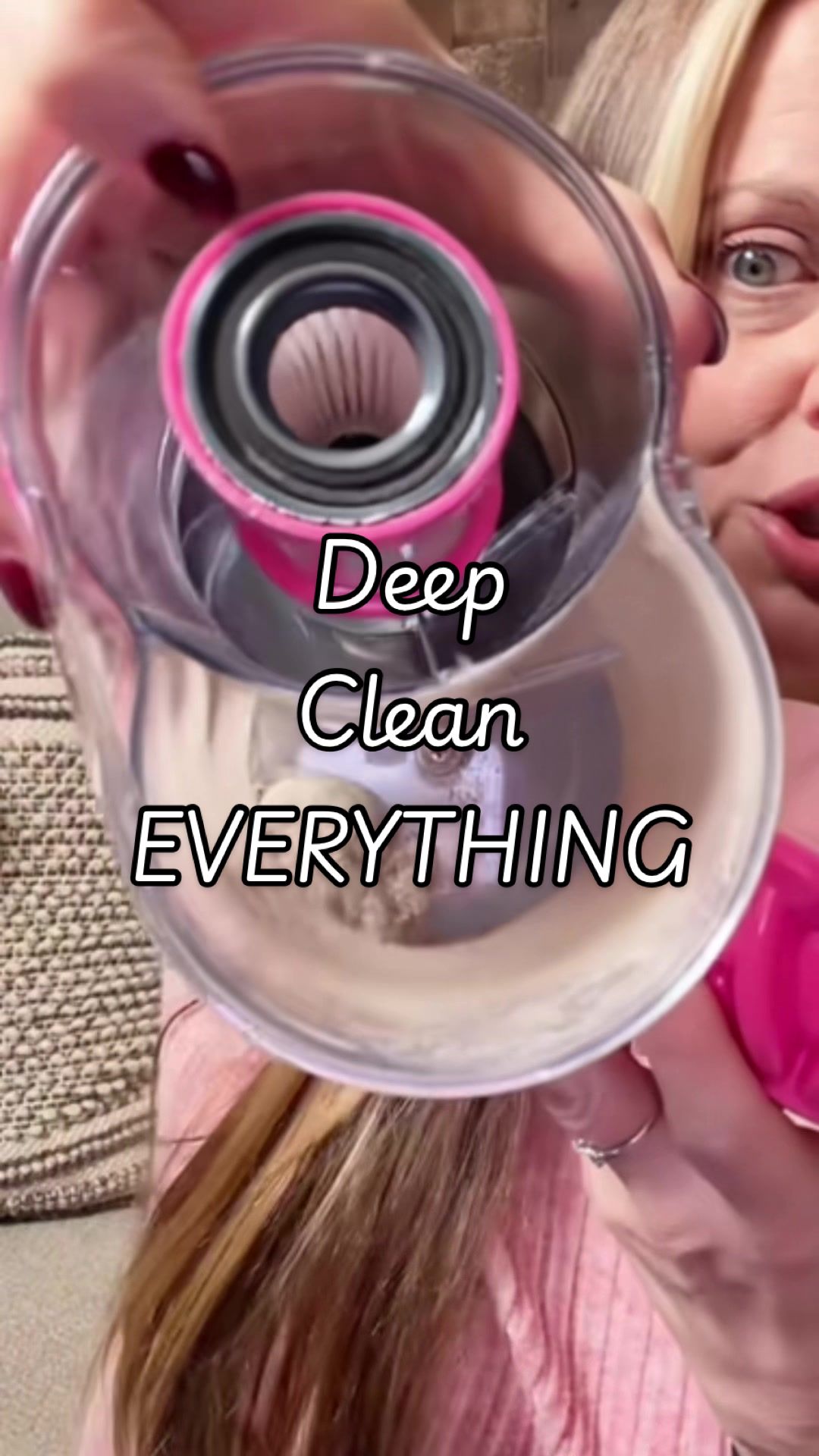 TikTok post by @tinastripling for Belife Clean. Caption reads: [...] for routine deep cleaning at home. @Belife....