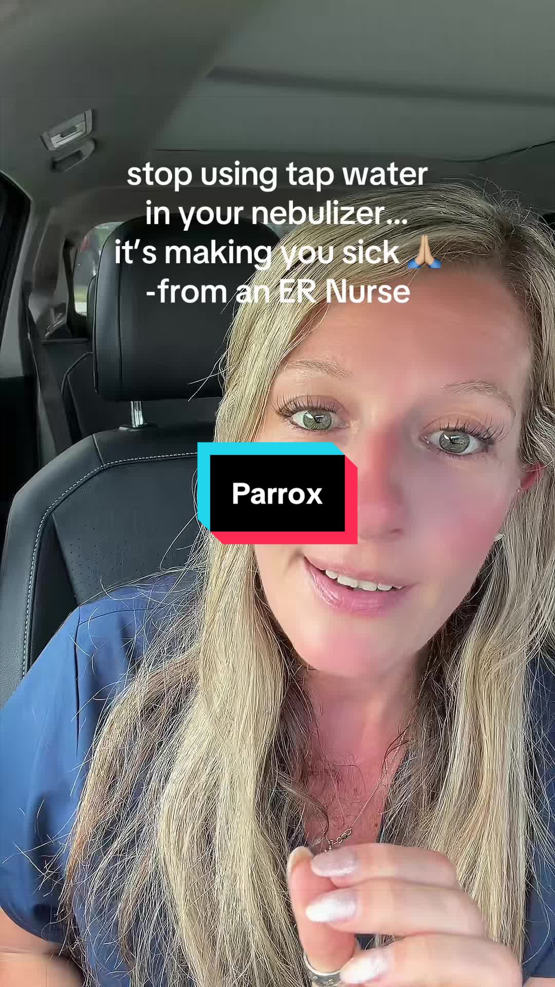TikTok post by @pointbreakrnce for Parrox Okaga USA. Caption reads: [...] speaking to your own physician* @Parrox....