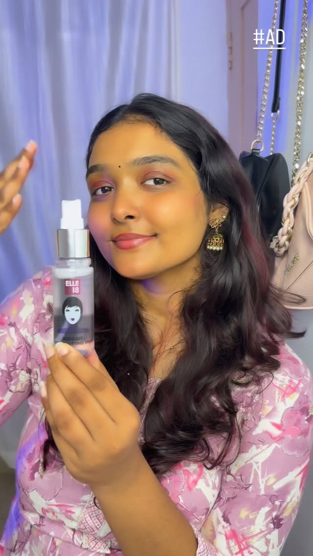 Instagram post by @keerthana.murugesann for Purplle. Caption reads: #ad Grwm ft.elle18 🎀💕🌸

Product prices may vary....