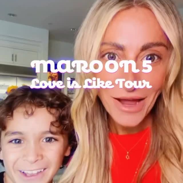 Instagram post by @citygirlgonemom for Live Nation. Caption reads: Brody’s got the moves, and maroon5 is bringing all....