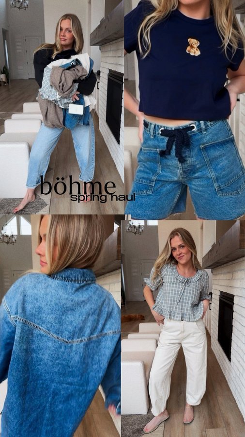Instagram post by @abbycaines for Bohme. Caption reads: how cute are these pieces from @shopbohme for....
