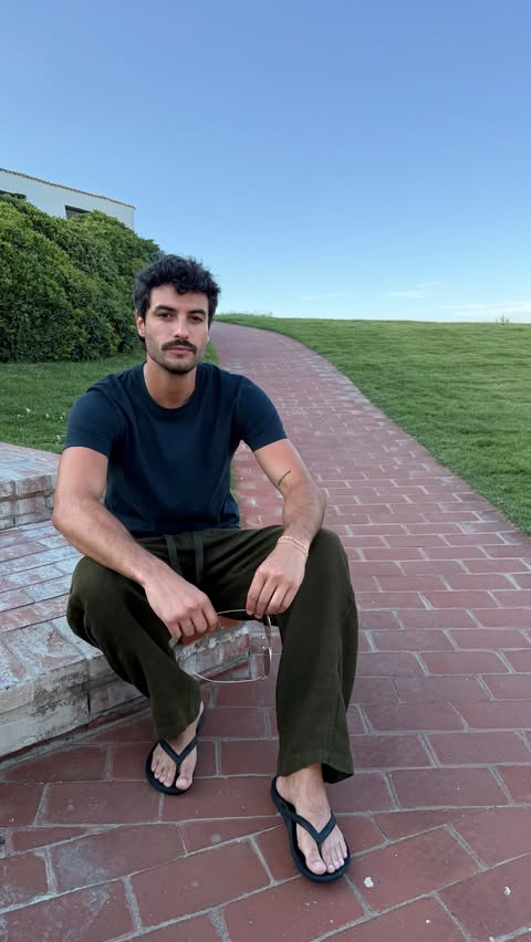 Instagram post by @imjustethan for Banana Republic. Caption reads: [...] the sueded crew neck t shirt from....