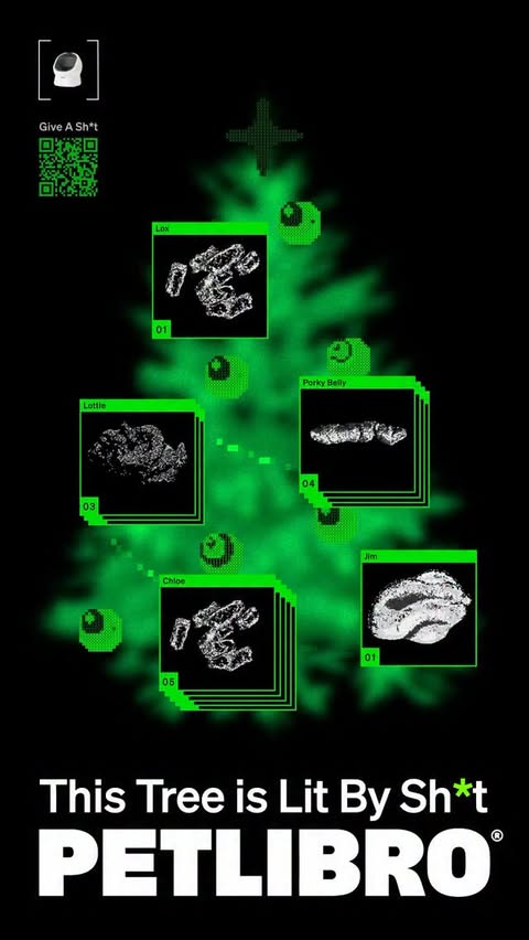 Instagram post by @mr.kitters.the.cat for Petlibro. Caption reads: MaMOW! 📣🐈 @petlibro’s Christmas tree literally....